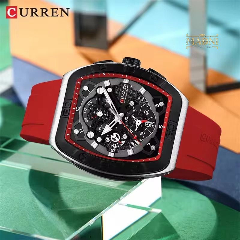 Curren RM Style Square Dial Chronograph Watch