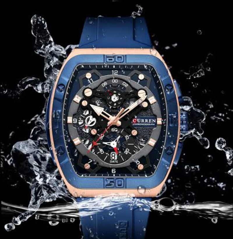 Curren RM Style Square Dial Chronograph Watch