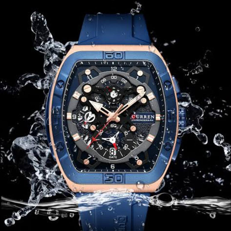 Curren RM Style Square Dial Chronograph Watch